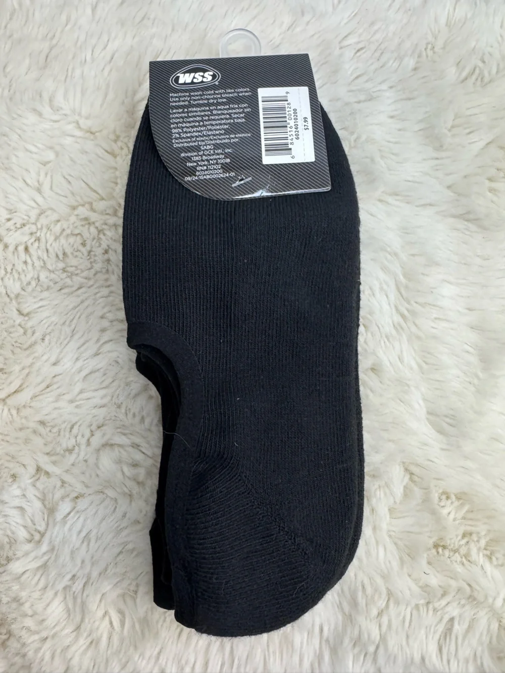 Men's Black Cushioned No-Show Liner Socks - 3 Pack